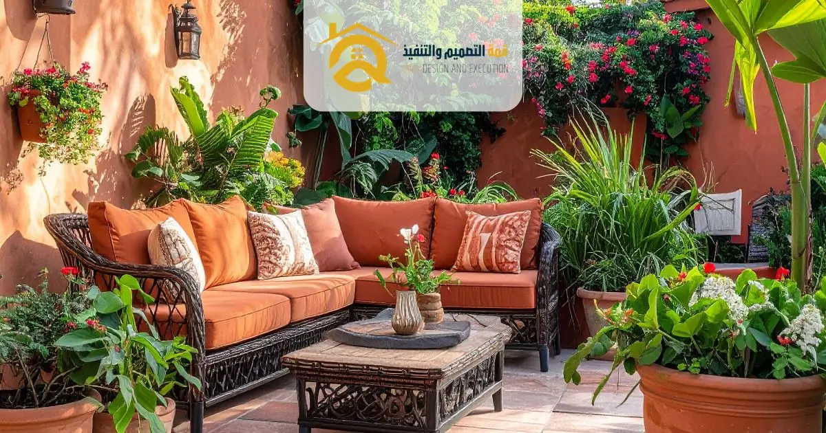 تصميم حوش منزل كبير