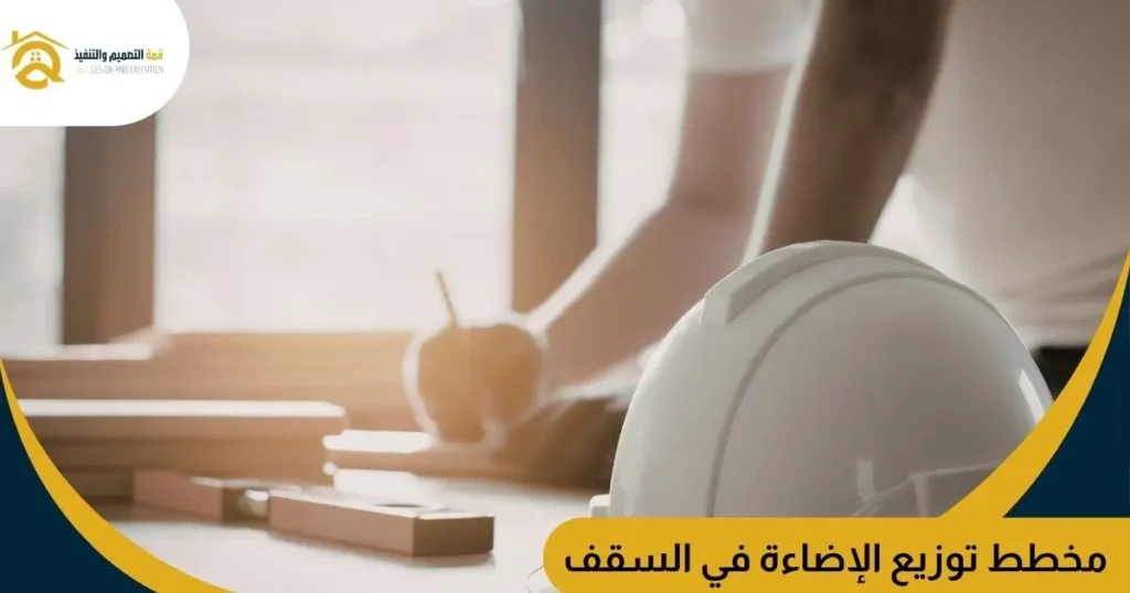 مخطط توزيع الإضاءة في السقف